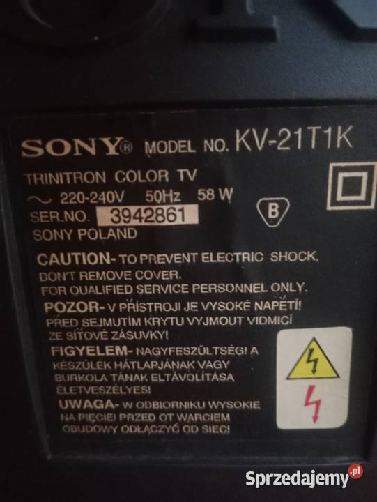 Telewizor Sony kv21t1k Kineskopowy małopolskie Kraków