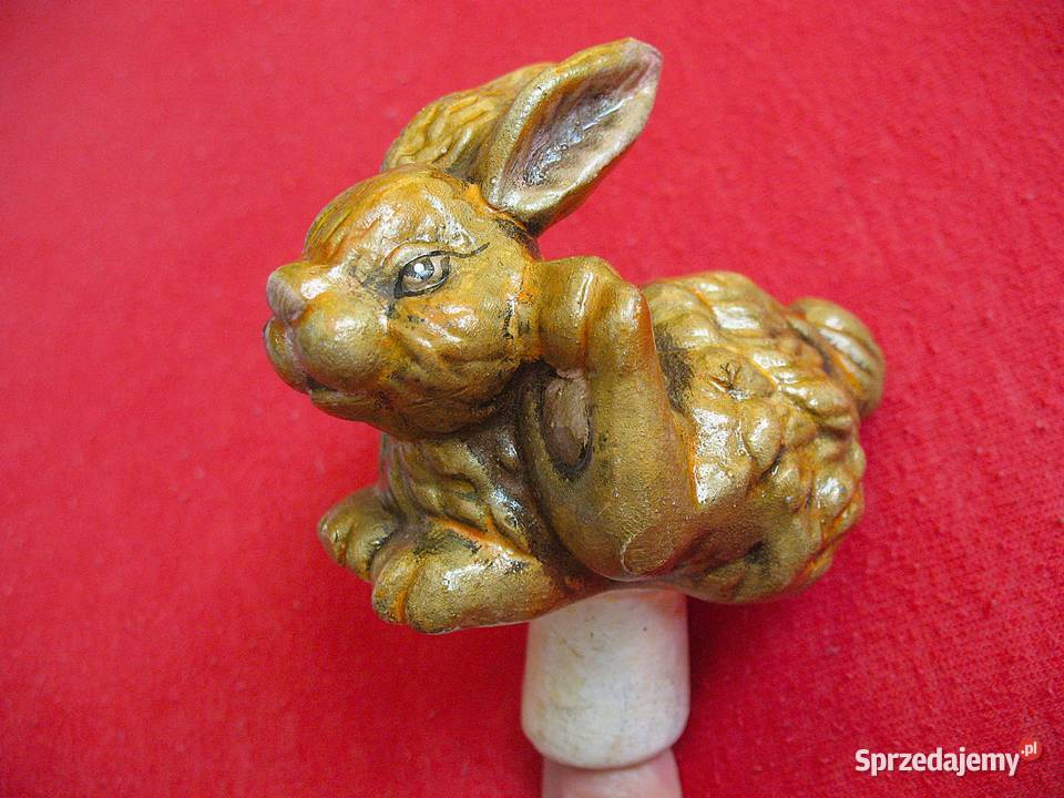Zając 9 x 8 x 4 antyczny korek unikat Siedlce