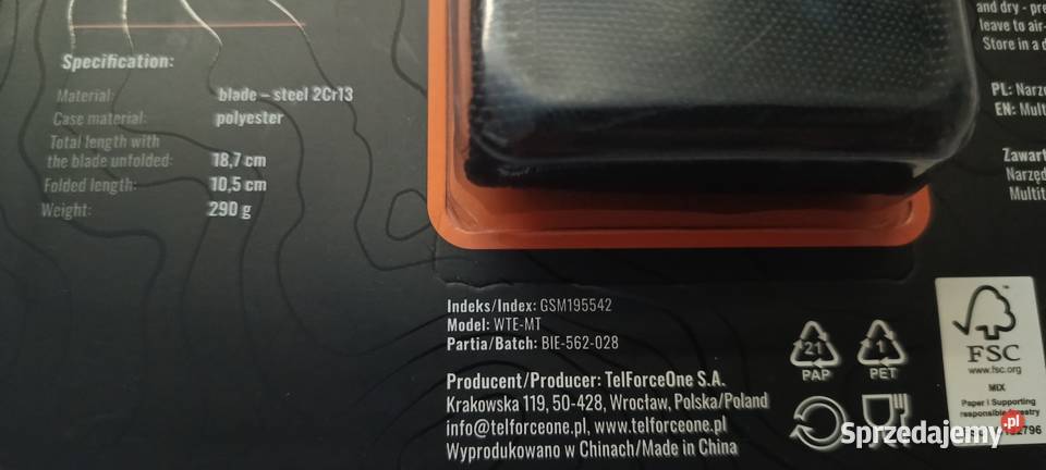 WILD TREK Pro Series narzędzie wielofunkcyjne 12 Ełk