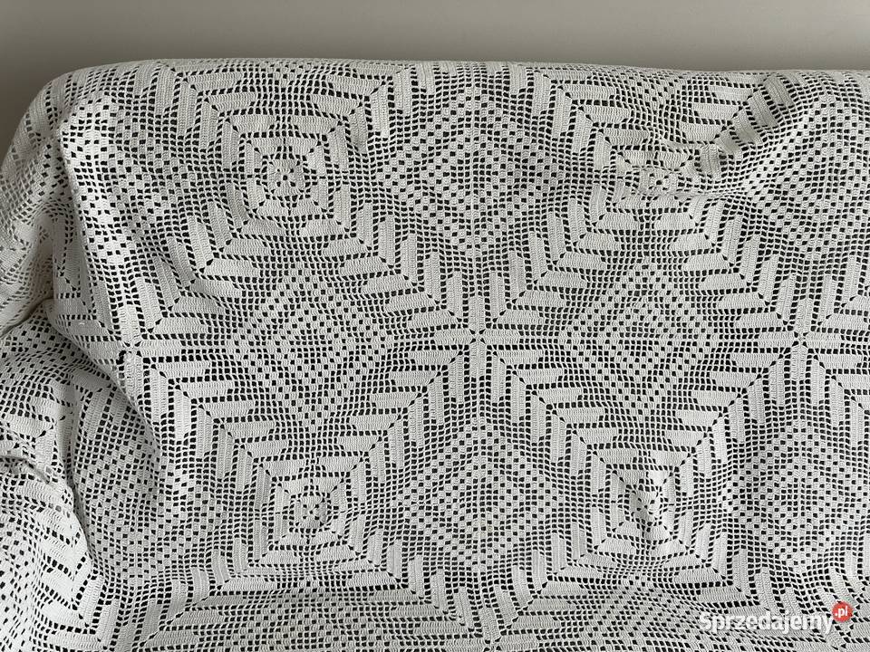 Narzuta Boho na łóżko rękodzieło szydełko Łódź