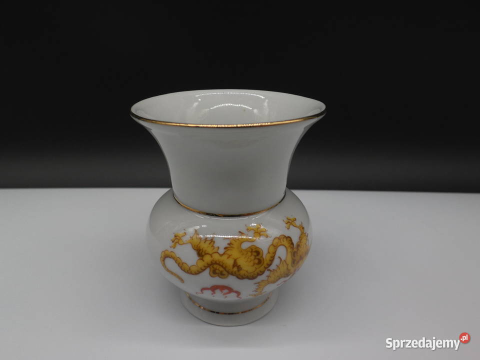 Porcelanowy wazonwazonik Meiner Handmalerei Raszków