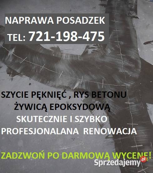 NAPRAWA POSADZEK BETONOWYCH NAPRAWA WYLEWEK Warszawa usługi budowlane