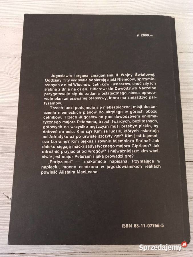 Partyzanci Alistair MacLean Anna Kraśko wydanie Bielsko-Biała