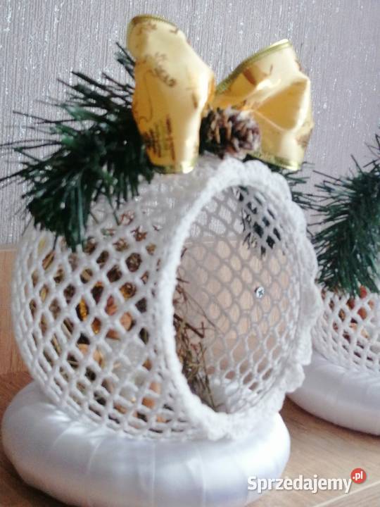Stroik świąteczny szydelkowy Ozdoby świąteczne Katowice