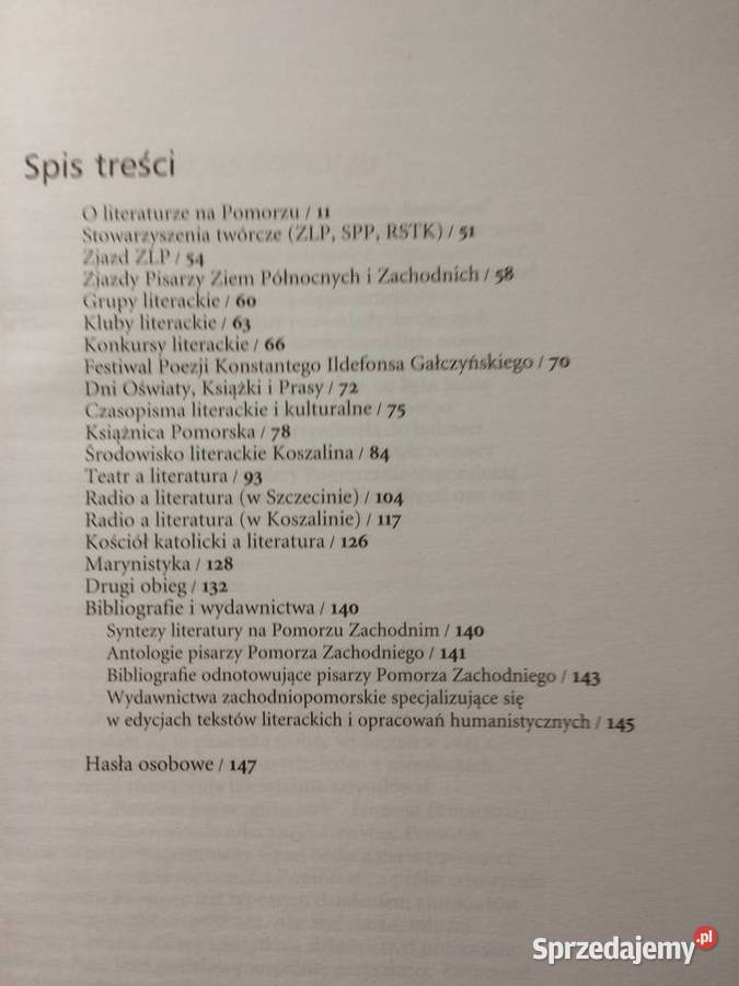 3097 Literatura Na Pomorzu Zachodnim Do Końca zachodniopomorskie Szczecin