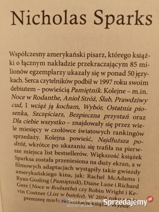 Ostatnia piosenka księgarnia Praga Proza i poezja sprzedam