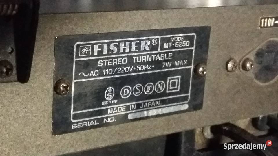 Gramofon FISHER MT6225 Warszawa