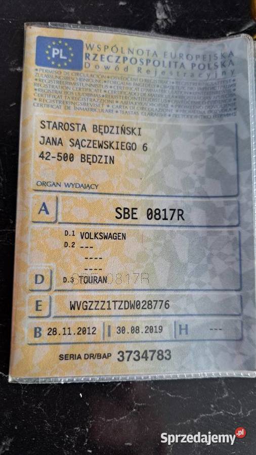 VW Touran 7 osobowy Motoryzacja Cynków