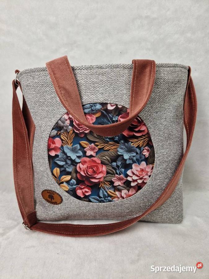 Duża torba na ramię z kieszeniami pojemna Na ramię  Moda i Styl dolnośląskie Wrocław