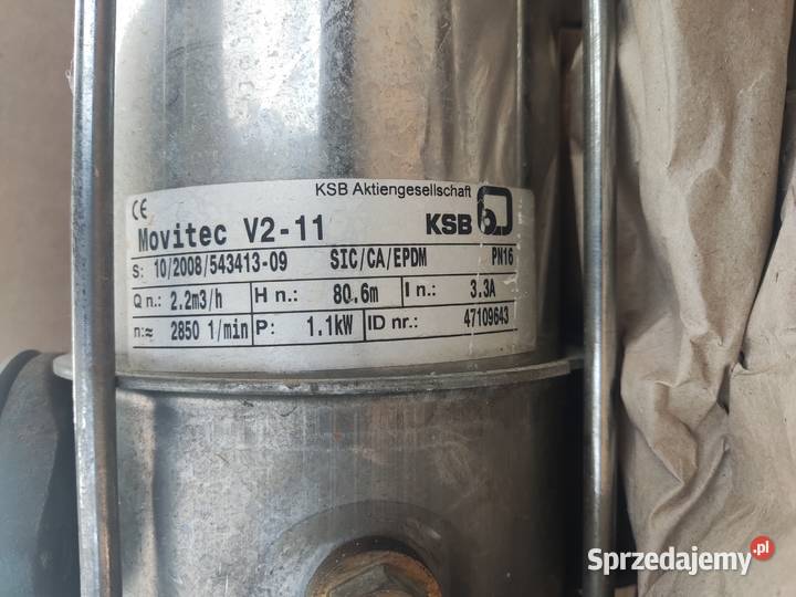 Pompa KSB Movitec v211 11kW 400V Libusza