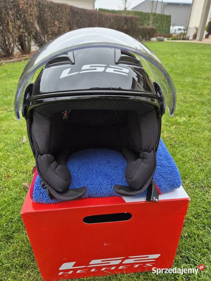 Kask motocyklowy na skuter LS2 r XL pokrowiec i Sobienie-Jeziory