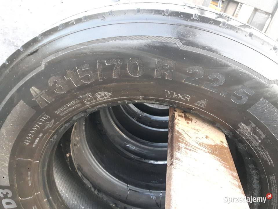 8x Continental 31570 R 225 ciężarowe