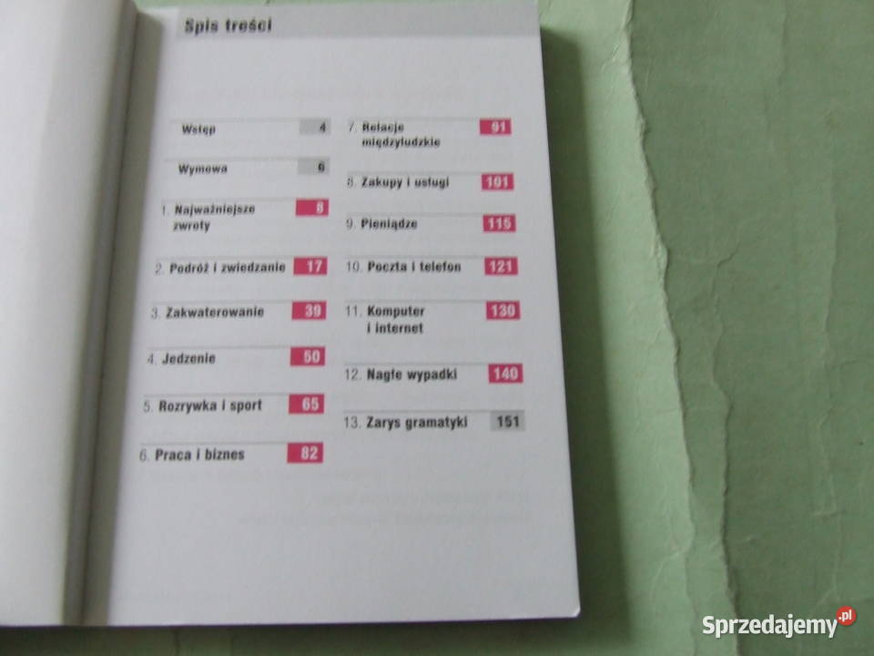 Rozmówki kieszonkowe z wymową Samouczek języka Książki do nauki języka obcego Oborniki Śląskie