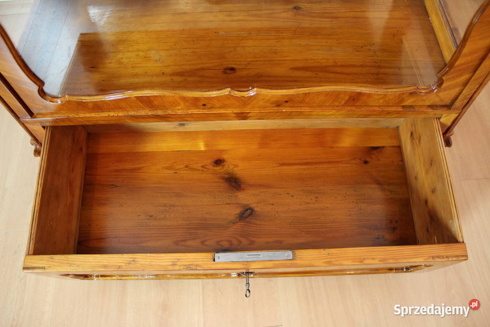 Serwantka witryna Ludwik Filip renowacji antyki Zielonka