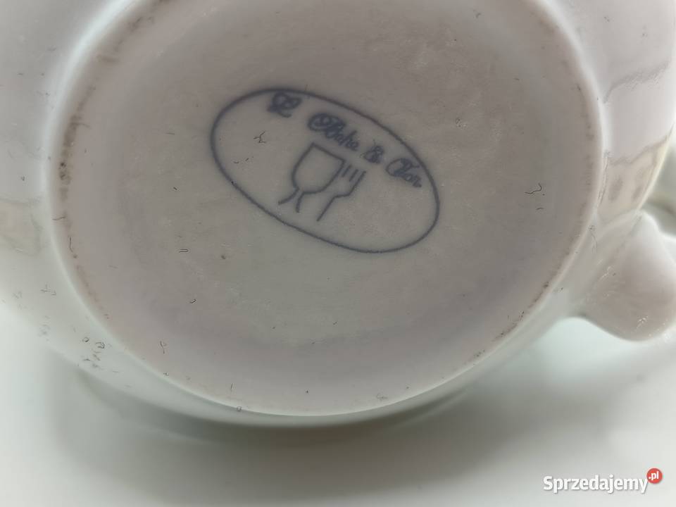 Filiżanka ze spodkiem porcelana pastelowe lubelskie