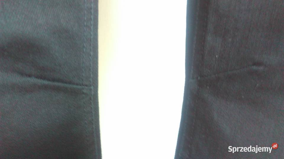 SPODNIE damskie Rybaczki KOLANO czarny jeans r Moda i Styl Białystok