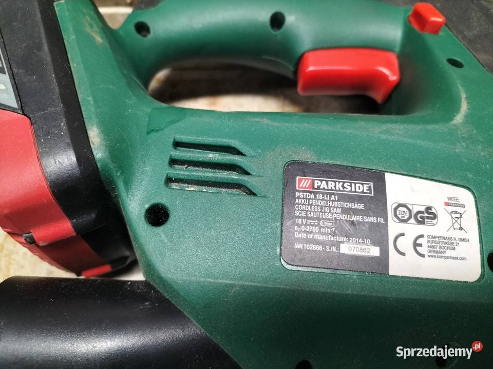 Parkside wyrzynarka akumulatorowa 18V Łochów