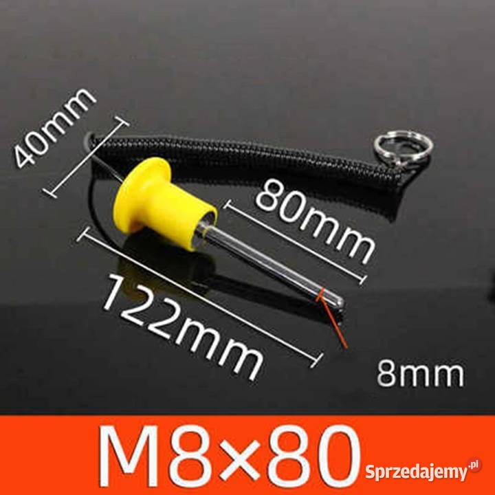 Blokada stosu PIN Klucz fi 8mm x 80mm magnes śląskie Częstochowa