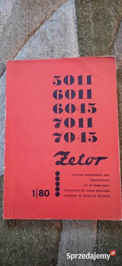 Katalog części ciągnika Zetor 5011 6011 6045 lubelskie Lublin sprzedam