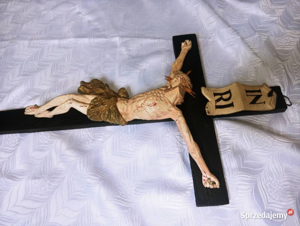 Krucyfiks Jezus na Krzyżu Drewno 18 w lubuskie Nowa Sól
