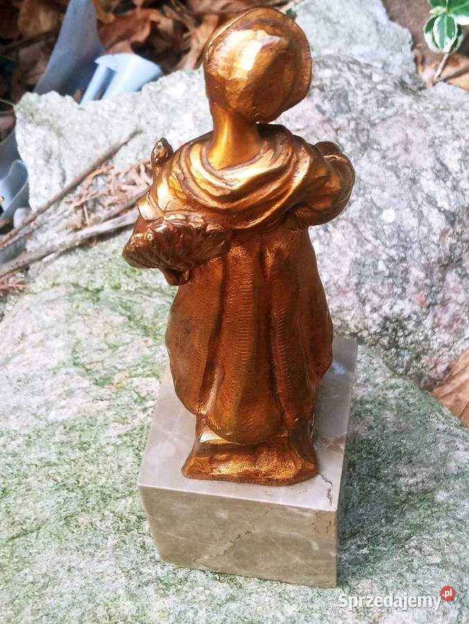 Piękna Stara Figura Kowalczewski z Brązu Nowa Sól