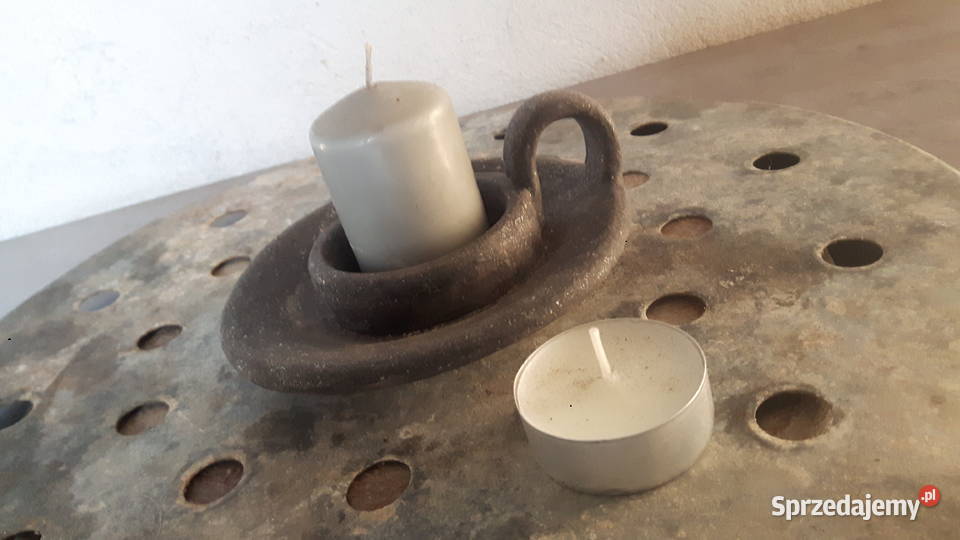 Świecznik ceramiczny ręcznie wykonany Rękodzieło Otwock