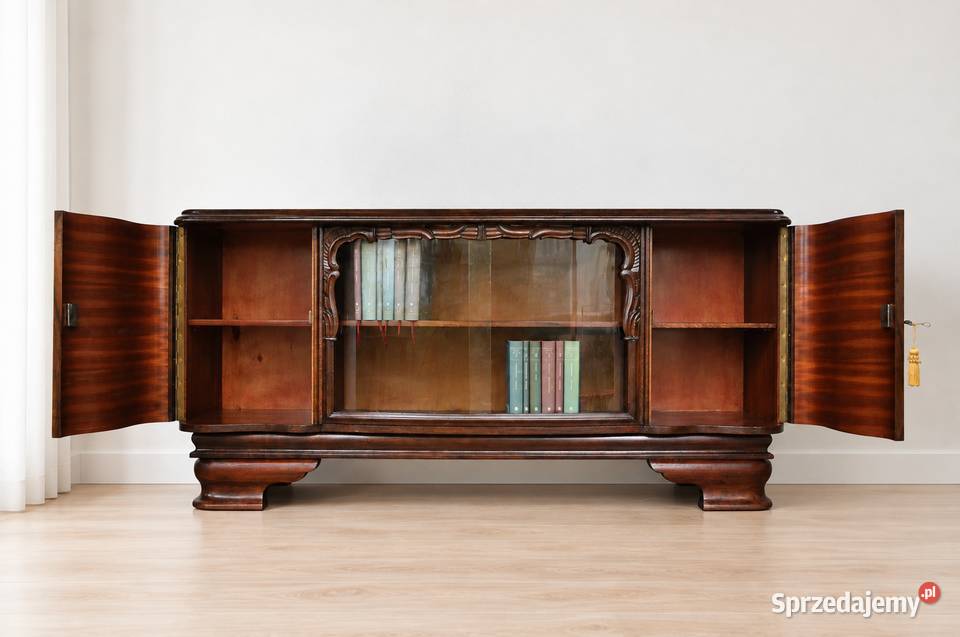 Witrynka Biblioteczka Komoda orzech antyk Poznań