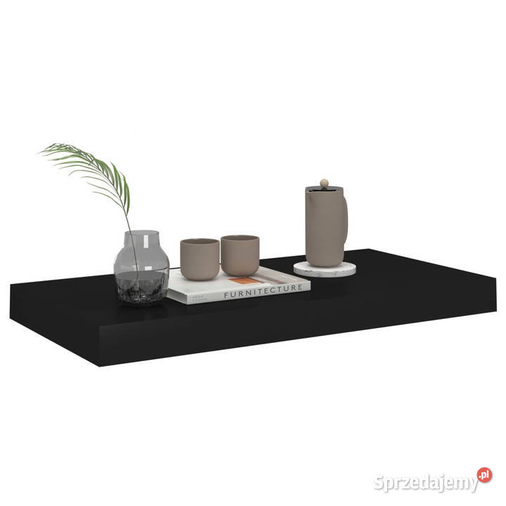 Półki ścienne 2 czarne 50x23x38 MDF WM323830 Warszawa sprzedam