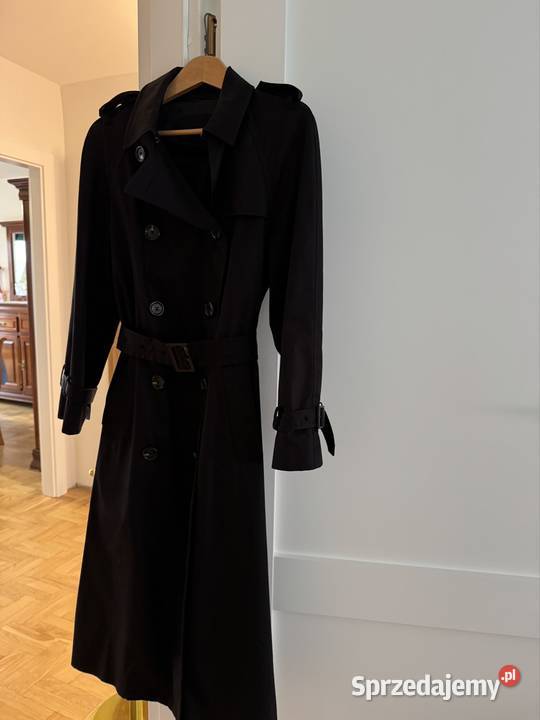 Płaszcz damski XS trencz czarny Massimo Dutti z sprzedam