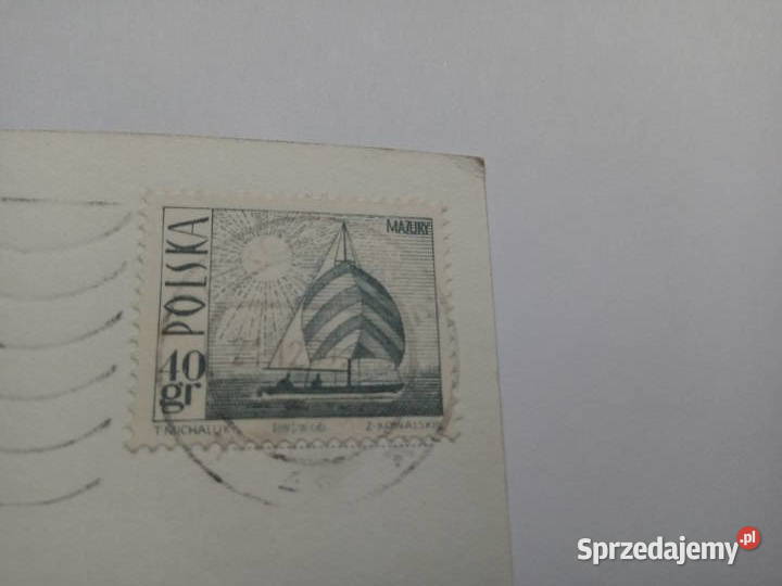 Pocztówka Wesołych Świąt 1969r PRLu Znaczek Dąbrowa Górnicza