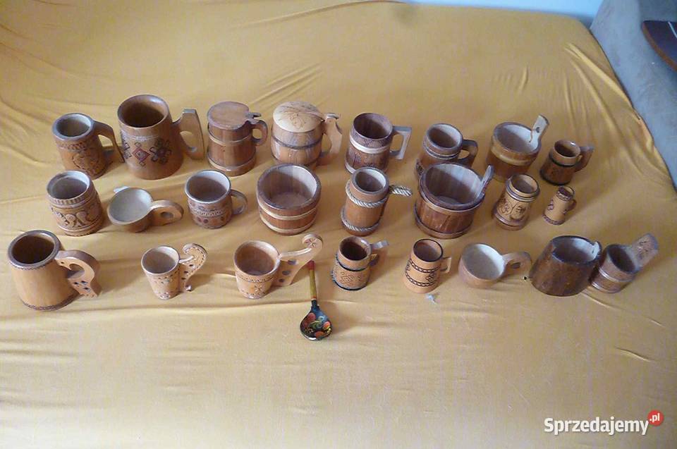 KOMPLET KUFLI DREWNIANYCH GÓRALSKIE ZDOBIONE sprzedam