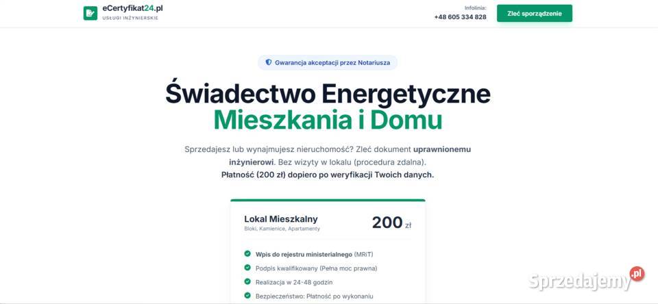 Świadectwo Energetyczne SCHE Poznań