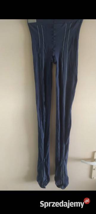 Nowe ekskluzywne grafitowe rajstopy z podwójnym Inna marka