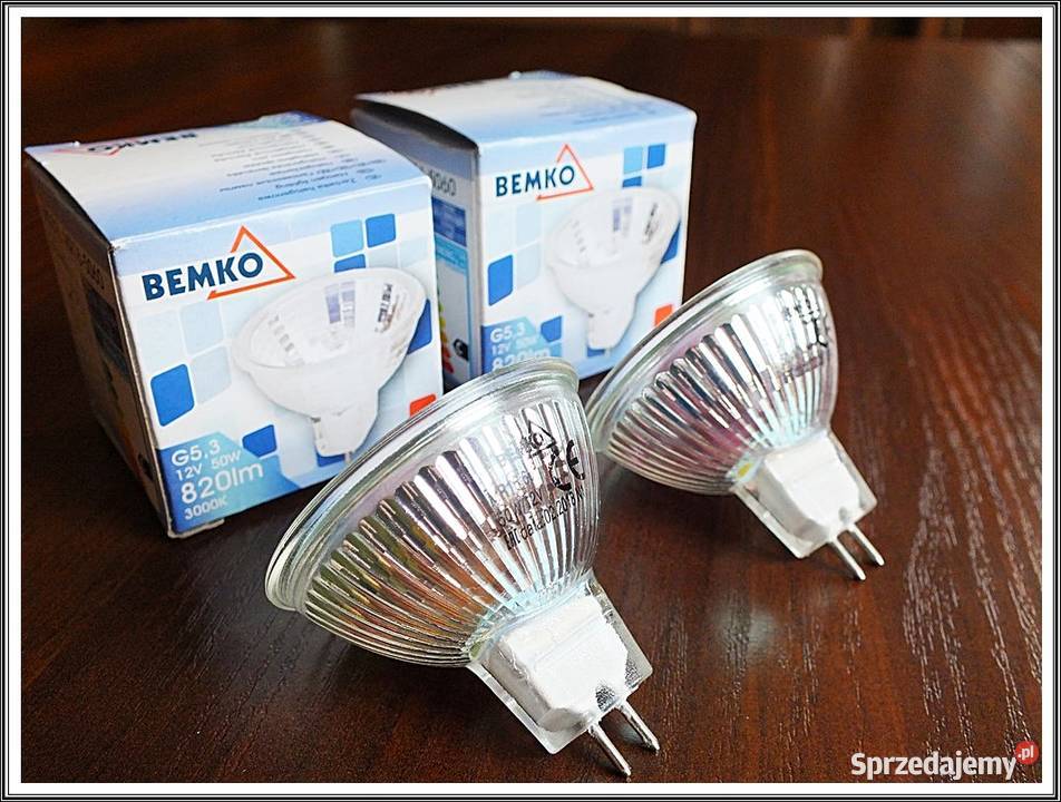Żarówka halogenowa MR16 12V 50W 60stopni BEMKO lubuskie Żary