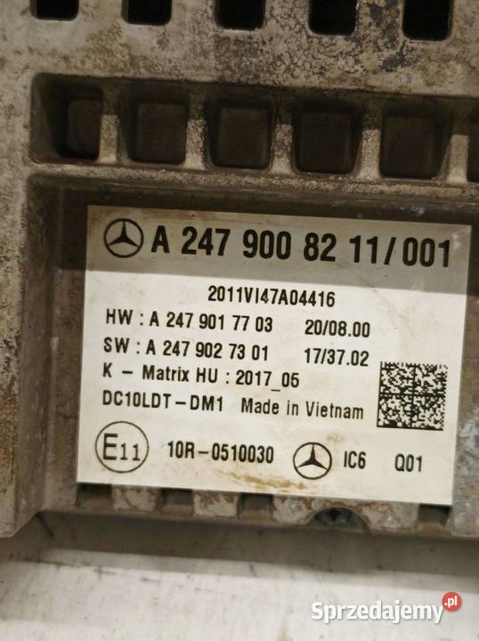 LICZNIK 2479008211 MercedesBenz CLAklasa II 2019 Rok produkcji 2021 świętokrzyskie sprzedam
