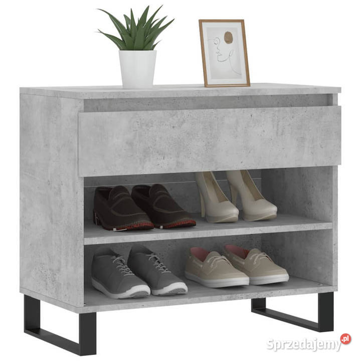 Szafka na buty szarość betonu 70x36x60 WM831448 Warszawa