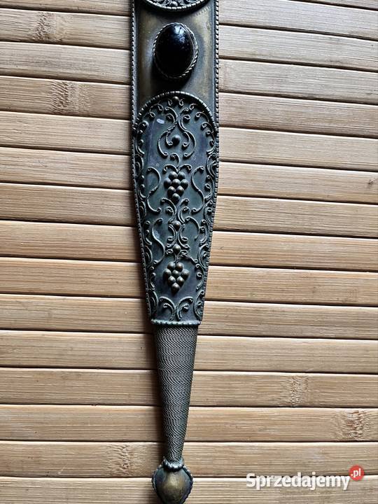 Miedziane pięknie zdobione etui na sztylet Lucynów