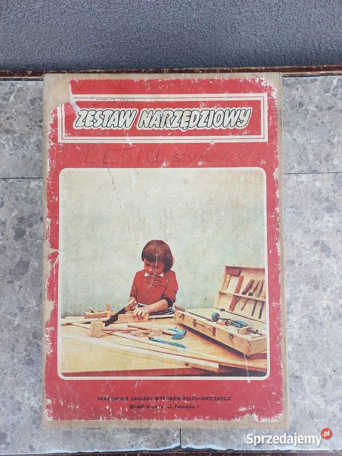 Zabawka PRL stary zestaw narzędziowy 45150GTK Modelarstwo Tczew