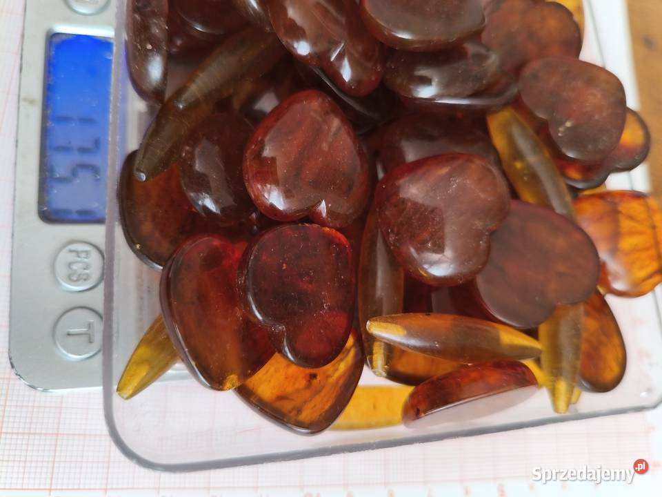 Bursztyn Serca półprodukt Pozostałe Białystok