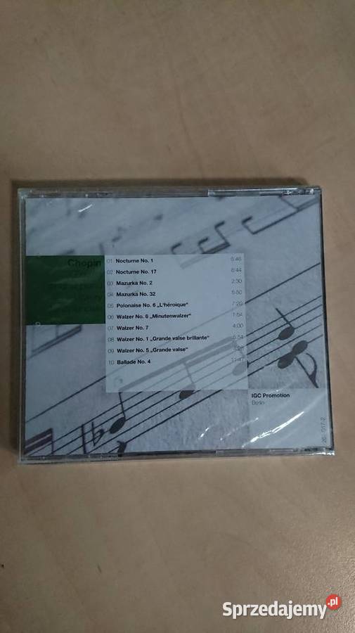 Płyta CD utwory fortepianowe Chopina nokturny Warszawa