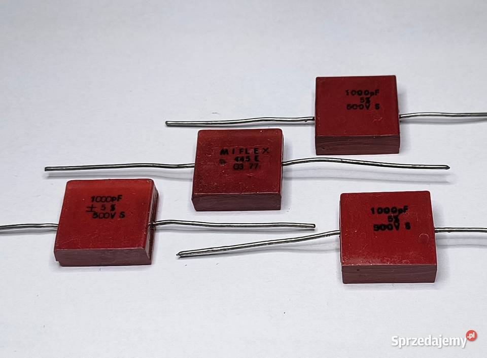 Kondensator mikowy 1000pF 1nF 500V Unitra MIFLEX Gdańsk