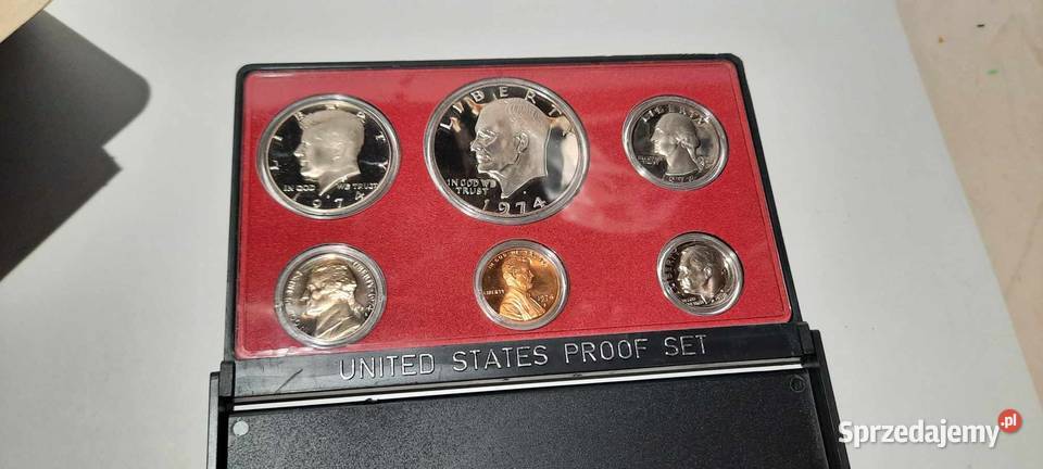Kolekcjonerski Set monet USA 1974 Edycja mazowieckie Warszawa