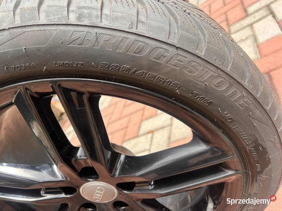 Koła Zimowe 18 Audi 5x112 Nowy Czarny Połysk