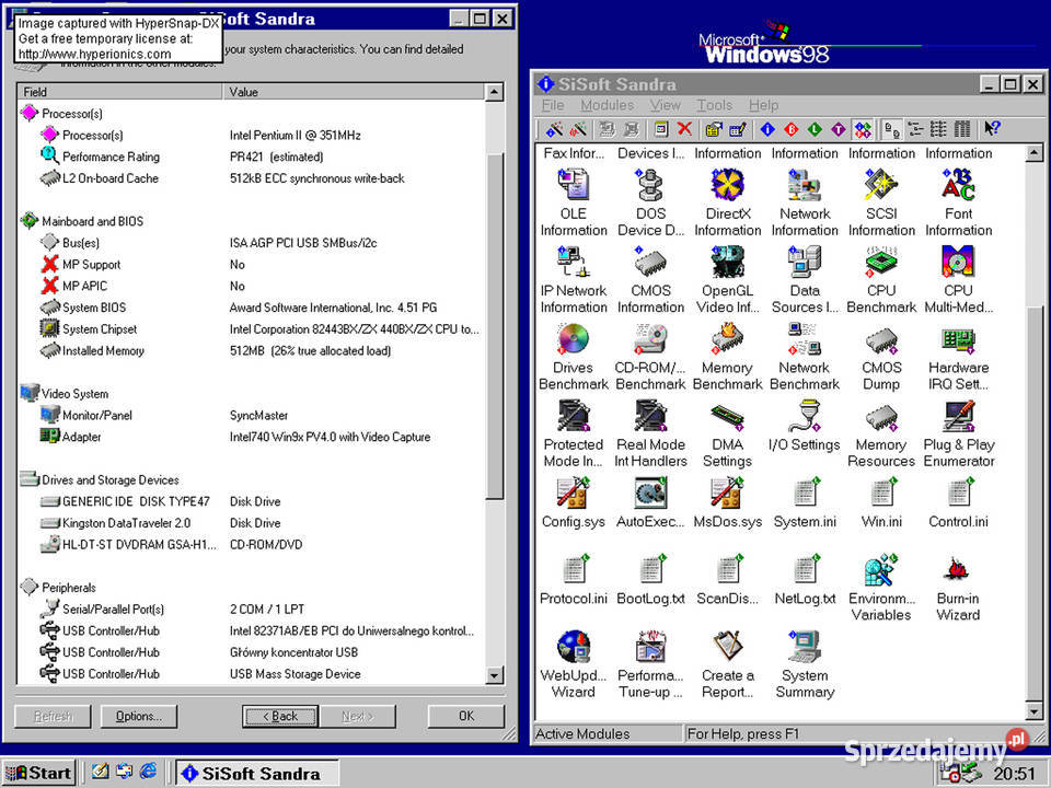 Intel i740 8MB 64bit SDRAM DSUB AGPx2 33v retro Cielądz