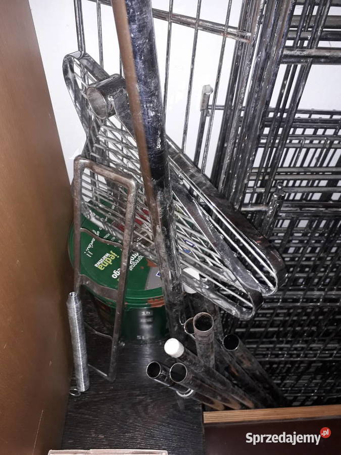 Regał chromowane elementy Sklep