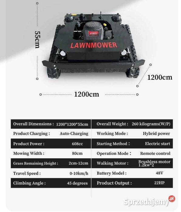 Kosiarka skarpowa plus pług Do ekstremalnych Ścinawica sprzedam