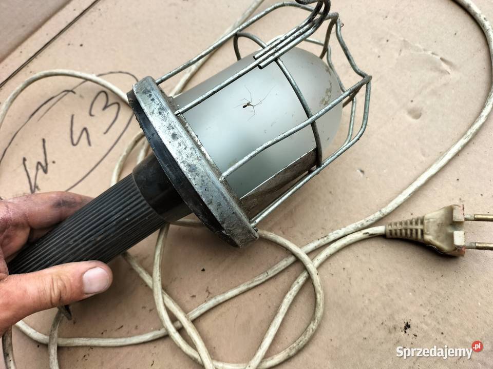 LAMPA WARSZTATOWA PRZENOŚNA PRL Kamień-Kolonia