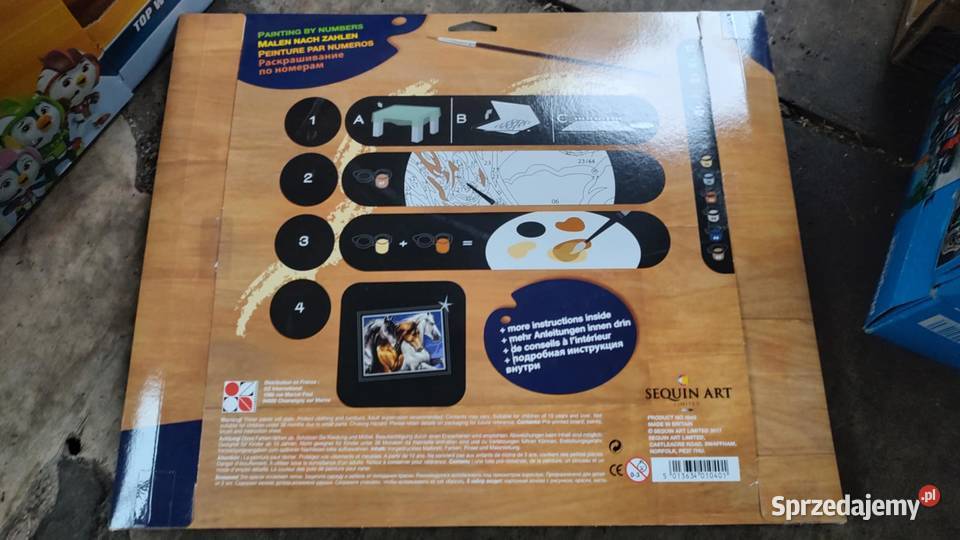 Sequin Art Malowanie numerach Dzikie konie wielkopolskie