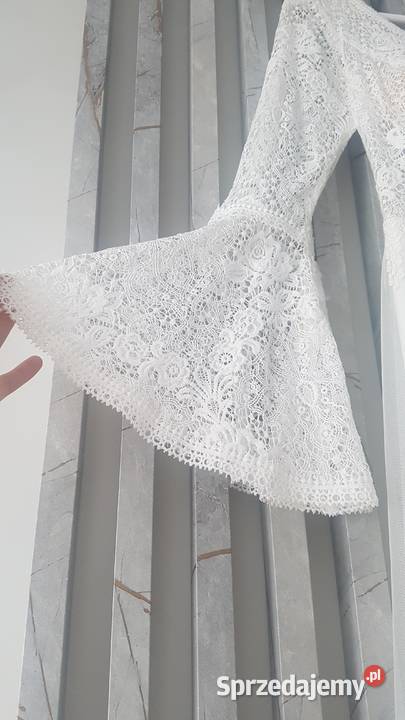 Sukienka ślubna Boho używana welon Odzież ślubna Kalisz