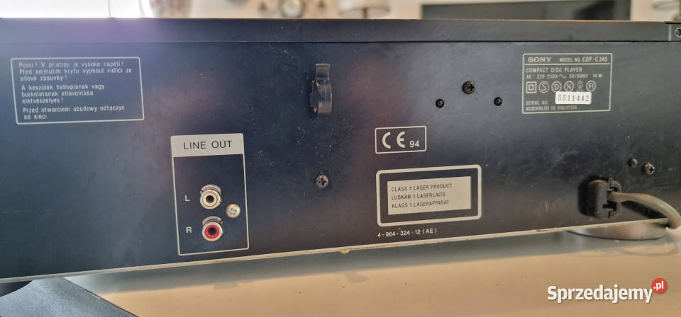 SONY odtwarzacz CD player CDP C 345 CDPC345 wielkopolskie